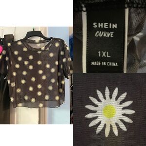 SHEIN Mesh Crop Top